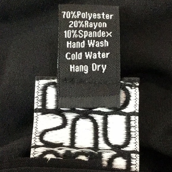 Ciara Sun Woo Black Grecian Style Midi Shift Dress Size Large - Picture 12 of 12